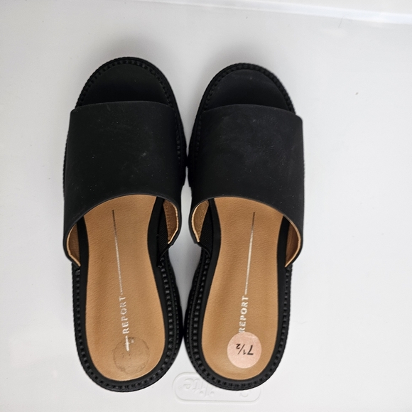 Nwob Black DV Platform Liliah  Chunky Sandals 7.5 - Picture 7 of 8